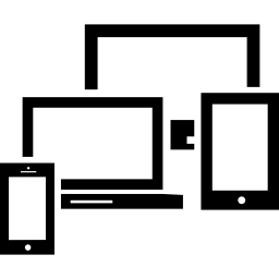 Responsive design for variety of screens formats icon