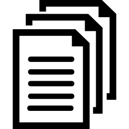 símbolo de documentos icono