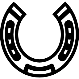 forma de herramienta redondeada de herradura icono
