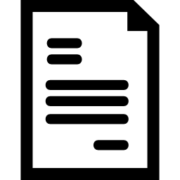 Символ интерфейса текстового файла иконка