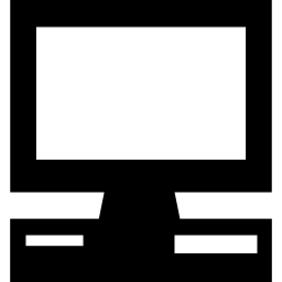 monitor y teclado de computadora icono