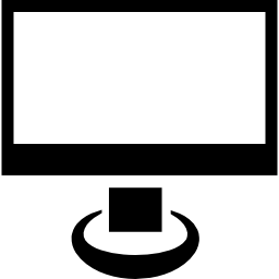 pantalla del monitor vacía icono