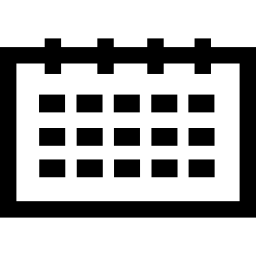 page de calendrier mensuel Icône