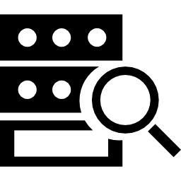 symbole d'interface de recherche de serveur Icône
