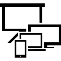 varietà di dimensioni degli schermi icona