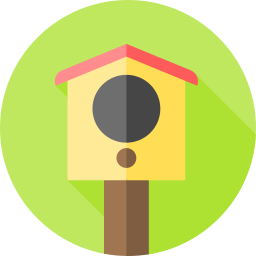 Birds house icon
