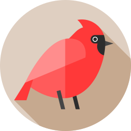 Northern cardinal icon