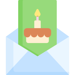 Birthday card icon