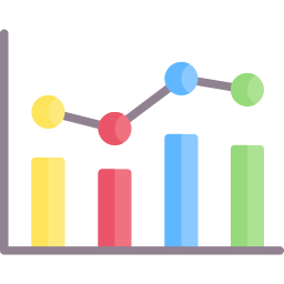 gráfico de barras Ícone