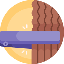 plancha de pelo icono