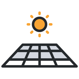 panneau solaire Icône