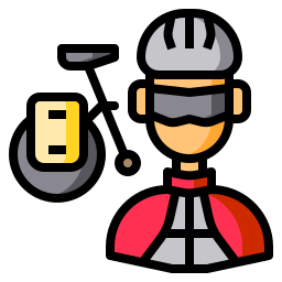 motociclista icono