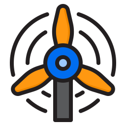 Wind power icon