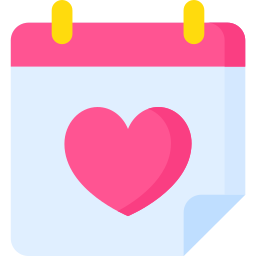 Romantic date icon