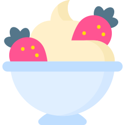 coupe de crème glacée Icône