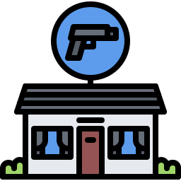 tienda de armas icono