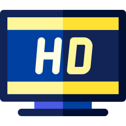 pantalla hd icono