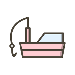 Fishing boat icon