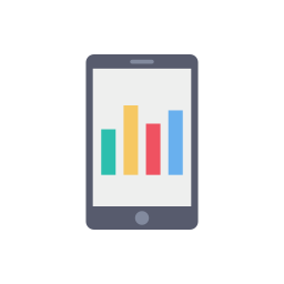 mobile analytics icon