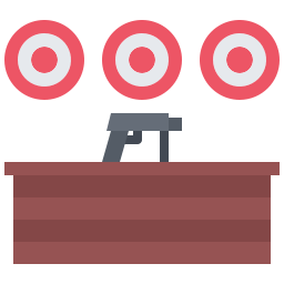Shooting range icon