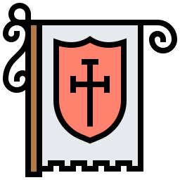 Heraldic flag icon