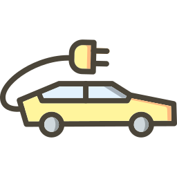 Electric car icon