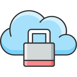 Cloud lock icon