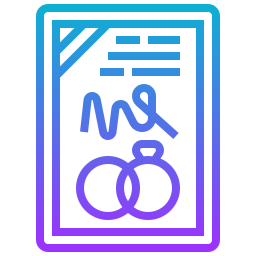 結婚証明書 icon