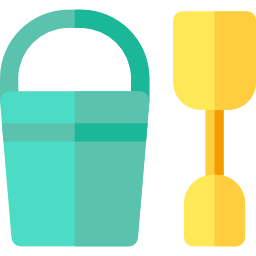 Sand bucket icon