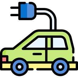 Electric car icon