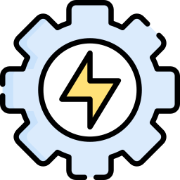 Electric gear icon