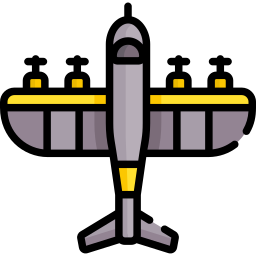 avion de combate icono
