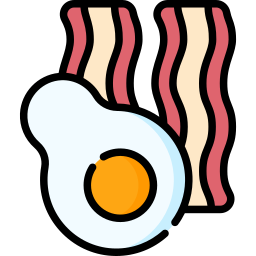 huevo frito icono