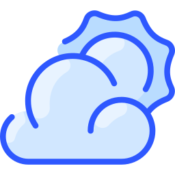 giornata nuvolosa icona