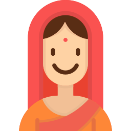 Индийская женщина иконка