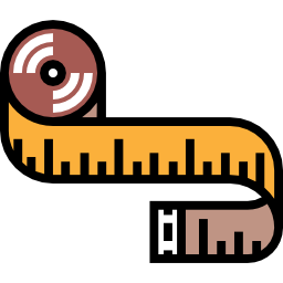 Measuring tape icon