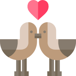 Love birds icon