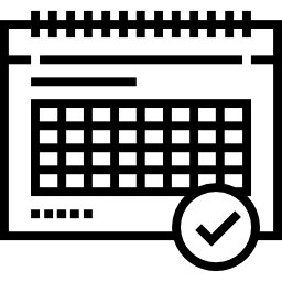 calendario semanal icono