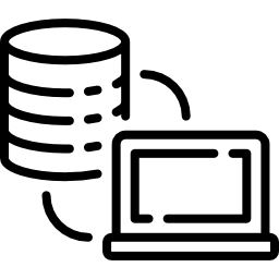 almacenamiento de datos icono