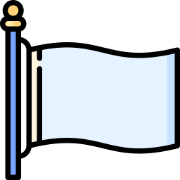 drapeau blanc Icône