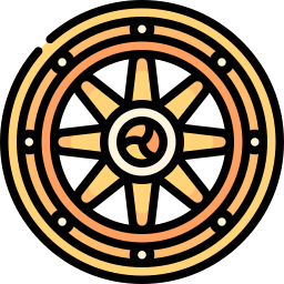 roue du dharma Icône