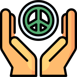 Peace symbol icon