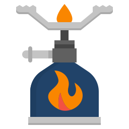 Camping gas icon