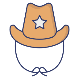 sombrero de vaquero icono