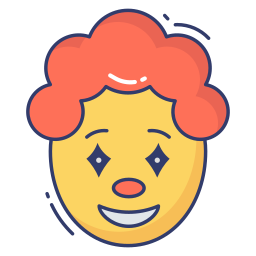 Clown face icon