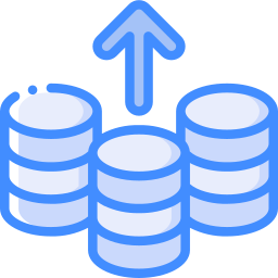 Coin stacks icon