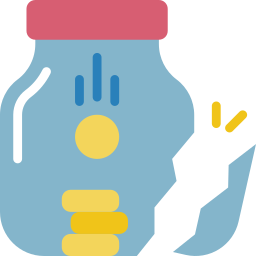 Money jar icon