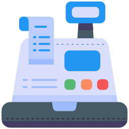 Cashier machine icon