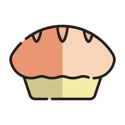 pastel de carne icono