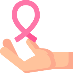 Pink ribbon icon